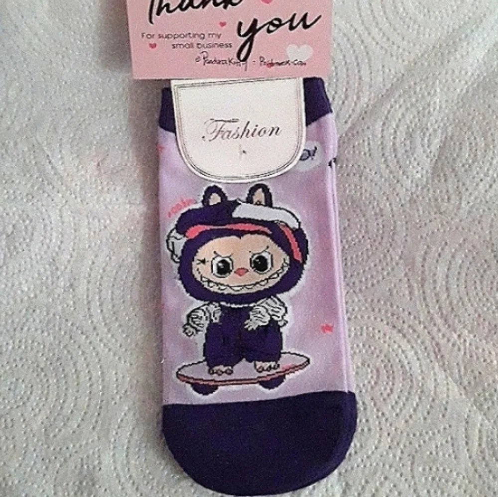 LABUBU Character Socks NEW in pkg 1 pr size 5-10 Adult NWT